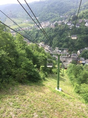 Taking the cable car in Cochem