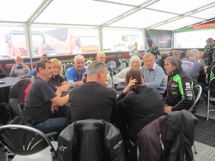 Ron Haslam chats with our members