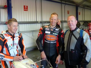 Clive Homan with Chris Walker and Shakey Byrne